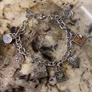 Highly collectible Brighton Peace charm bracelet